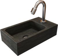 Sjithouse Sigma wastafel 40,5x22x10cm Antraciet - thumbnail