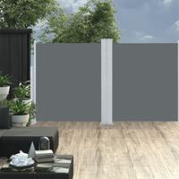 Windscherm uittrekbaar 140x600 cm antraciet - thumbnail