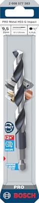 Bosch Accessoires PRO Metal HSS Metaalboor HEX Impact | 9,5 x 81 x 125 mm - 2608577583