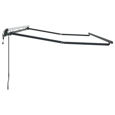 VidaXL Zijde frame antraciet 4 x 2 m metaal