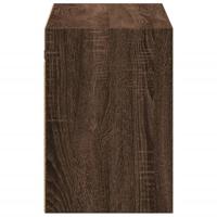 Tv-wandmeubel met LED-verlichting 100x31x45 cm bruin eikenkleur - thumbnail