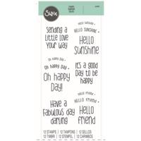 Sizzix • clear stamps set 12pcs sending a little love - thumbnail