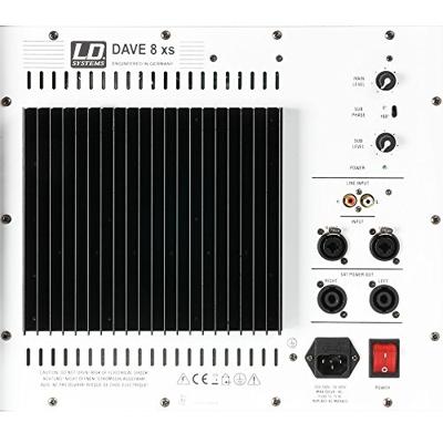LD Systems Dave 8 XS draagbaar PA-systeem wit - thumbnail