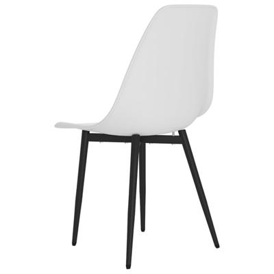 VidaXL Eetkamerstoelen 4 st pp wit
