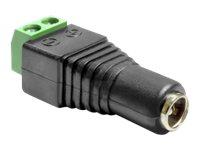 Delock 65485 DC (stroom) Adapter [1x DC-bus 5,5 - 1x 2-polig] Zwart, Groen - thumbnail