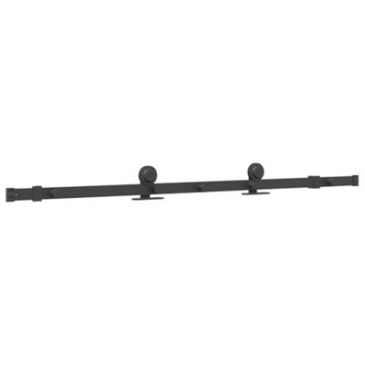 VidaXL Doos met onderdelen voor schuifdeur 152,5 cm staal zwart VidaXL Doos met onderdelen voor schuifdeur 152,5 cm staal zwart