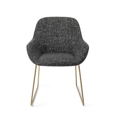 Jesper Home Eetkamerstoel 'Kushi' Slide Gold, kleur Skyfall