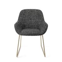 Jesper Home Eetkamerstoel 'Kushi' Slide Gold, kleur Skyfall - thumbnail