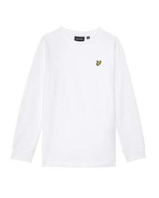 Lyle & Scott winter t-shirt jongens - wit - longsleeve