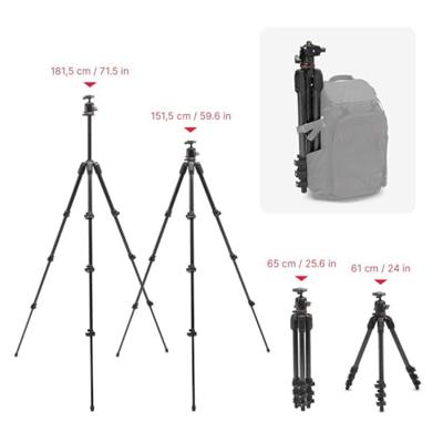 Manfrotto 055 Aluminium 3 Sec Kit Ball Head Arca Swiss