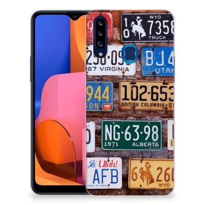 Samsung Galaxy A20s | Siliconen hoesje | met foto Kentekenplaten