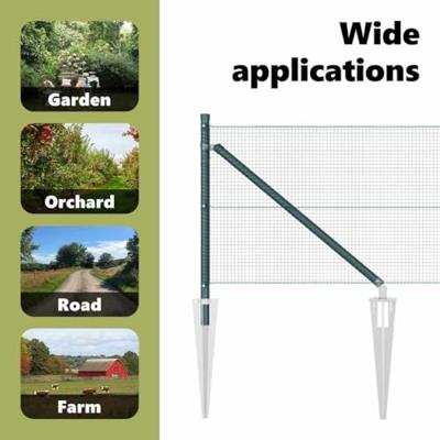 VidaXL Afrasteringspaal groen 10 x 0,5 m (16 x 16 mm gaas) staal