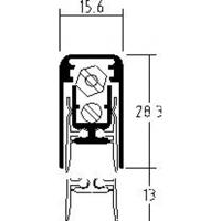 Luvema valdorpel geluidwerend rubber afdicht 93cm - thumbnail