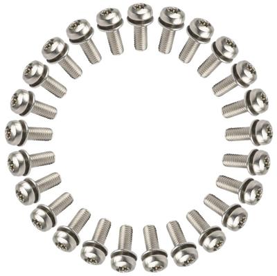 ANP BOUT M5X14 TORX M/PLAAT RVS DS A 25