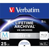 Verbatim 43823 M-Disc Blu-ray 25 GB 5 stuk(s) Jewelcase Bedrukbaar - thumbnail