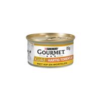 Gourmet Gold Hartig Torentje combipack met kip-wortel, tonijn natvoer kat (85 g) 48 x 85 g - thumbnail