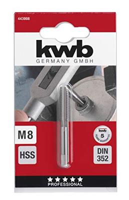 kwb 443008 Tapboren 1 stuks M8 1.25 DIN 352 HSS 1 stuk(s)