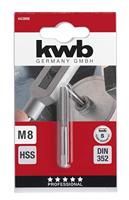 kwb 443008 Tapboren 1 stuks M8 1.25 DIN 352 HSS 1 stuk(s) - thumbnail