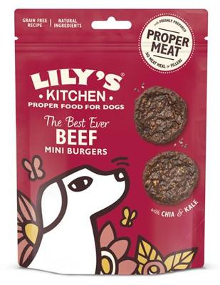 LILY'S KITCHEN DOG THE BEST EVER BEEF MINI BURGERS 70 GR LILY'S KITCHEN DOG THE BEST EVER BEEF MINI BURGERS 70 GR