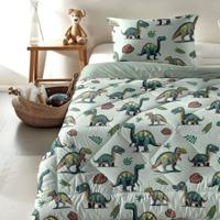 Zelesta Zelesta Comfort Kids Dino 140x200 - Kinderdekbedovertrek - Wasbaar Hoesloos All Year Dekbed - thumbnail