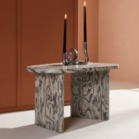 Nohr Organische Salontafel 'Jenea' MDF, 70 x 45cm, kleur Grijs - thumbnail