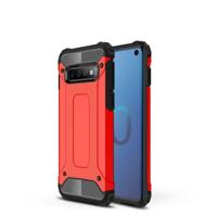 Magic Armor TPU + PC combinatie Case voor Galaxy S10 (rood) - thumbnail