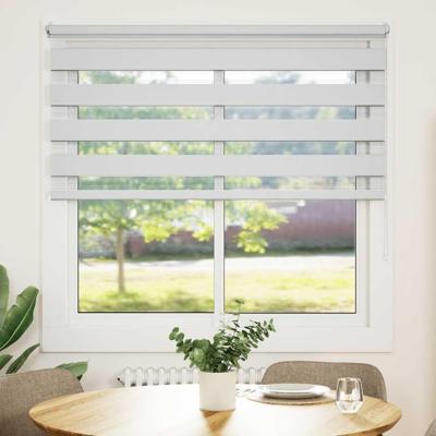 VidaXL Zebra rolgordijn 140,9 x 175 cm stofbreedte 136,7 cm wit