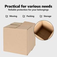 VidaXL Vouwdoos met opslag 50 pcs naturel 20 x 20 x 20 cm karton - thumbnail