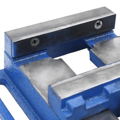 Bankschroef voor kolomboormachine 121 mm gietijzer blauw - thumbnail