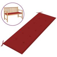 VidaXL Tuinbankkussen 150x50x3 cm oxford stof rood - thumbnail