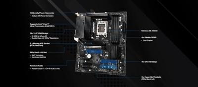 Asrock Z890 Pro-A WiFi Intel Z890 LGA 1851 (Socket V1) ATX