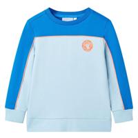 VidaXL Kindertrui 128 felblauw en lichtblauw - thumbnail