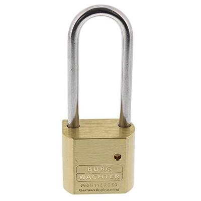 Burg Wächter 116 PC 50 HB 80 Niro Hangslot 51.3 mm Messing Hangslot voor profielcilinder