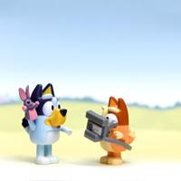 Spectron bluey & bingo speelfiguren, 2st. - thumbnail
