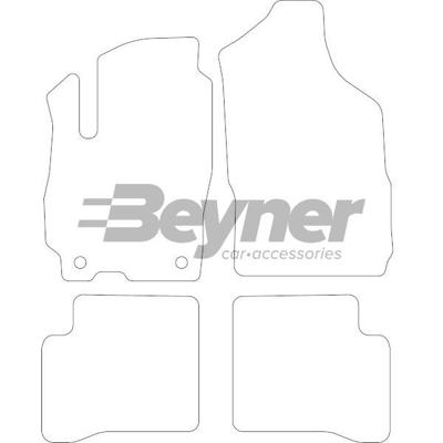 Velours Automatten passend voor Hyundai Atos 1998-2003 4-deli HL1260084