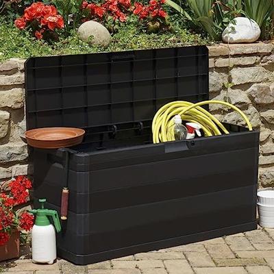 VidaXL Tuinbox 117x45x56 cm zwart VidaXL Tuinbox 117x45x56 cm zwart
