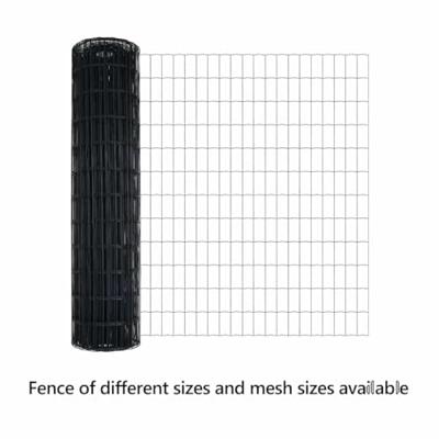 VidaXL Euro hek grijs 1 x 10 m pvc-gecoat ijzer