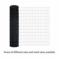 VidaXL Euro hek grijs 1 x 10 m pvc-gecoat ijzer - thumbnail