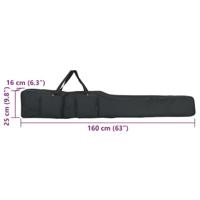 Hengeltas 160 cm oxford stof zwart - thumbnail