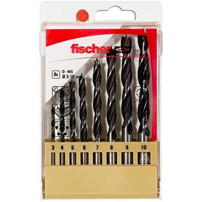Fischer 536609 Hout-spiraalboorset 8-delig 3 mm, 4 mm, 5 mm, 6 mm, 7 mm, 8 mm, 9 mm, 10 mm 1 set(s) Fischer 536609 Hout-spiraalboorset 8-delig 3 mm, 4 mm, 5 mm, 6 mm, 7 mm, 8 mm, 9 mm, 10 mm 1 set(s)