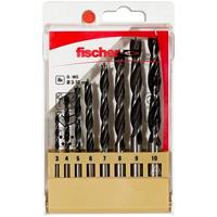 Fischer 536609 Hout-spiraalboorset 8-delig 3 mm, 4 mm, 5 mm, 6 mm, 7 mm, 8 mm, 9 mm, 10 mm 1 set(s) - thumbnail