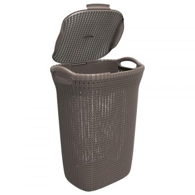 Curver knit wasbox 57 liter bruin Curver knit wasbox 57 liter bruin
