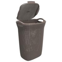 Curver knit wasbox 57 liter bruin - thumbnail