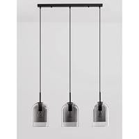 Lyora HanglampVelor 3-lichts zwart recht - 9236720 - thumbnail