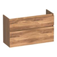 Brauer Delight - Onderkast Ondiep - 100 cm - met 2 Softclose Lades Greeploos en 1 Sifon Uitsparing - Honey - thumbnail