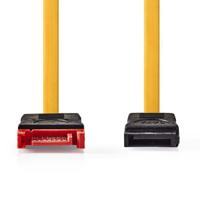 Datakabel SATA 6 Gb/s | SATA 7-Pins Female met Vergrendeling - SATA 7-Pins Female met Vergrendeling | 0,5 m | Geel - thumbnail
