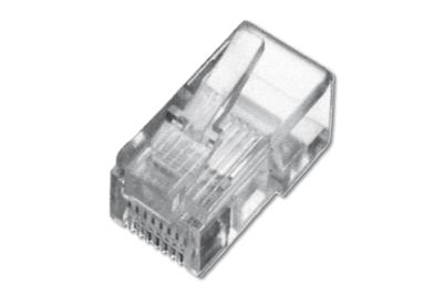 Digitus DN-MO-8-8-SR Digitus modulaire stekker voor ronde kabel, niet afgeschermd, 100 stuks DN-MO-8-8-SR RJ45, stekker Aantal polen (sensoren) 8P8C