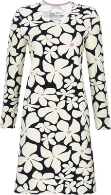 Nachtblauw nachthemd bloemen Ringella