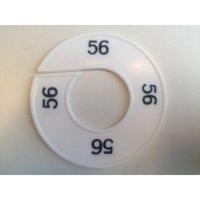 Maatring 9cm wit/zwart 56 - thumbnail