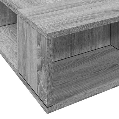 Bedframe bewerkt hout grijs sonoma eikenkleurig 200x200 cm - thumbnail